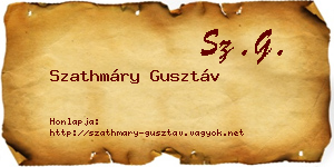 Szathmáry Gusztáv névjegykártya