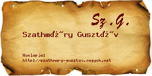 Szathmáry Gusztáv névjegykártya